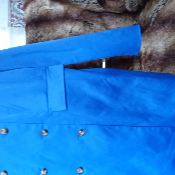 Joan Rivers blue blazer size large - Picture 4 of 9